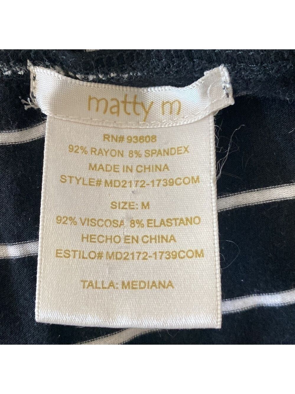 Matty M Sleeveless Striped Maxi Dress - Picture 8 of 9